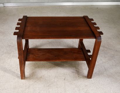FRENCH WORK FROM THE 1950S. 
Varnished mahogany...