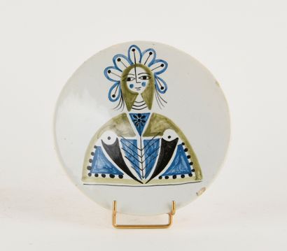 Roger CAPRON (1922-2006).
Ceramic dish with...