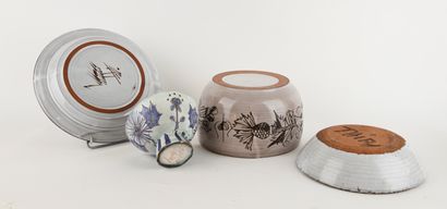 Albert THIRY (1923-2009).
White glazed ceramic...