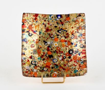 MURANO.
Polychrome millefiori crystal pocket...