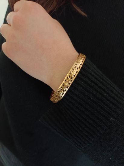 Bracelet in yellow gold 750 thousandths with...