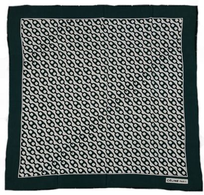 CELINE.
Silk scarf decorated with stirrups.
65...