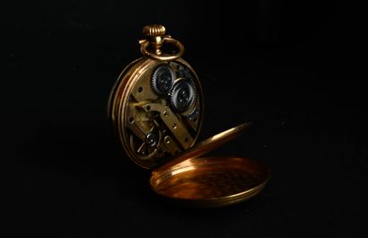 Montre à gousset en or jaune.
Le cadran émaillé...