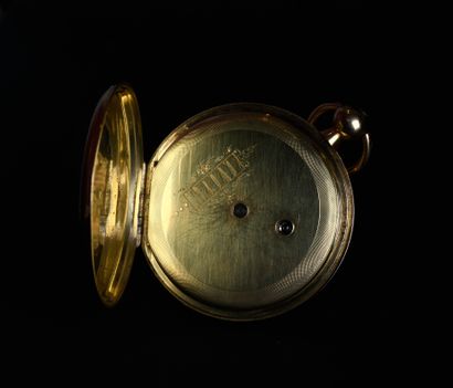 Montre savonette en or jaune 18 carats (750...