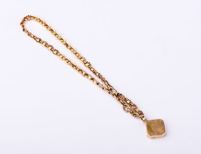 Antique 18K (750 thousandths) rose gold bracelet...