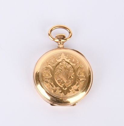 Montre de col savonnette, poinçon tête de...