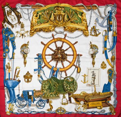HERMES.
Silk scarf 