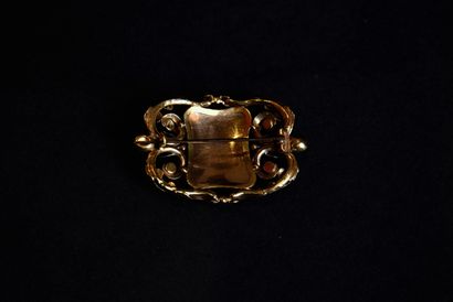 Late 19th century brooch in 750 thousandths...