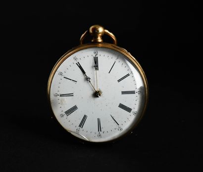 Montre à gousset en or jaune 18 carats (750...