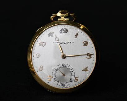 PHILIPPE PATEK.
Montre de smoking en or jaune...