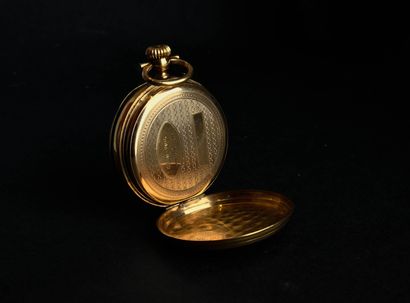 Montre à gousset en or jaune.
Le cadran émaillé...