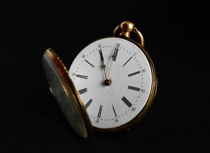 Montre à gousset en or jaune 18 carats (750...