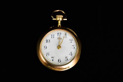 Montre de col en or jaune 18 carats (750
milliémes),...