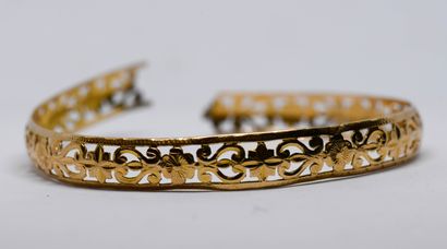 Bracelet in yellow gold 750 thousandths with...