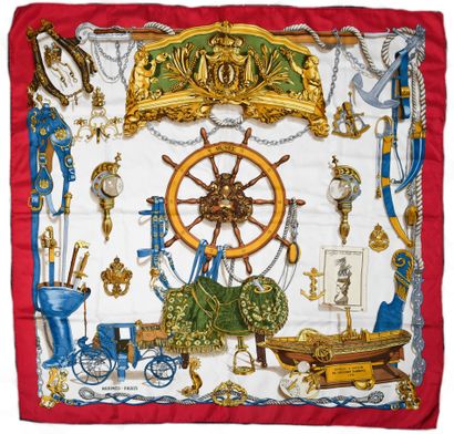 HERMES.
Silk scarf 