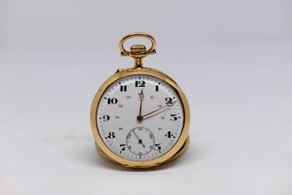 Montre à gousset en or jaune 18 carats (750...