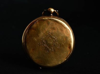 Montre à gousset en or jaune.
Le cadran émaillé...