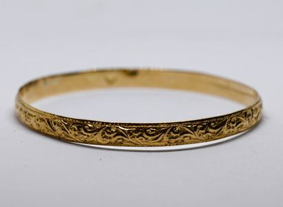 Bracelet in 18K (750 thousandths) yellow...