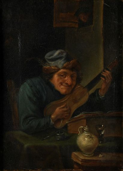 Dutch school, 19th century
The guitar player
Oil...