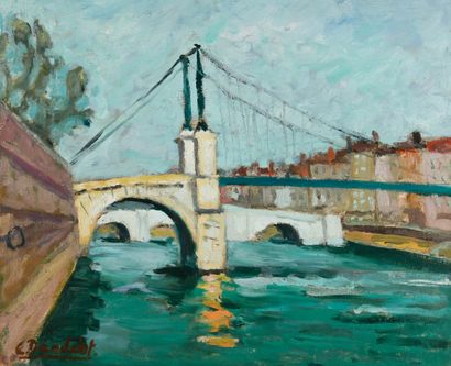 Camille DANDELOT (1914-1993)
Lyon, the Saône...
