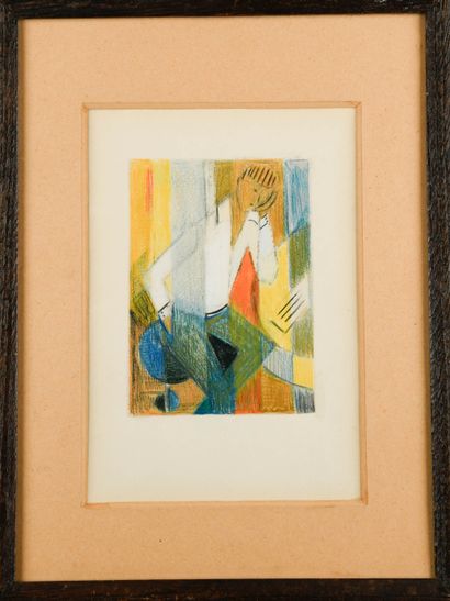 Andrée LE COULTRE (1917-1986)
Man at table,...