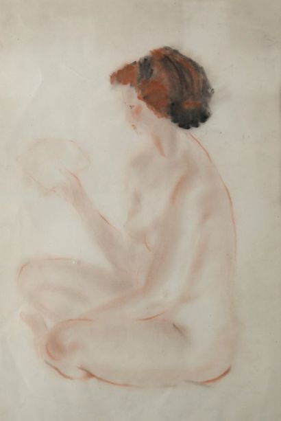 Yvonne ROIRET-GONTARD (1921-2011)
Nude sitting...