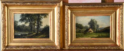 Late 19th century French school
Landscape...