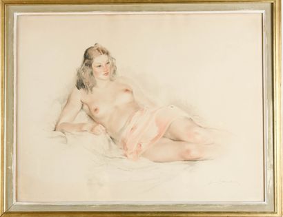Jean DULAC (1902-1968)
Nude languid
Red chalk...