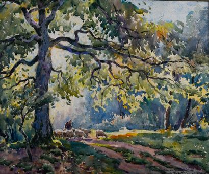 Honoré HUGREL (1880-1944)
In the woods of...