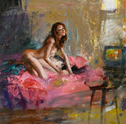 Manuel LÉONARDI (born 1961)
Linette, 2015
Oil...