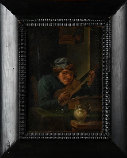 Dutch school, 19th century
The guitar player
Oil...