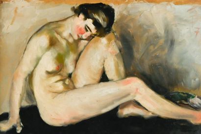 Early 20th century French school
Seated Nude,...