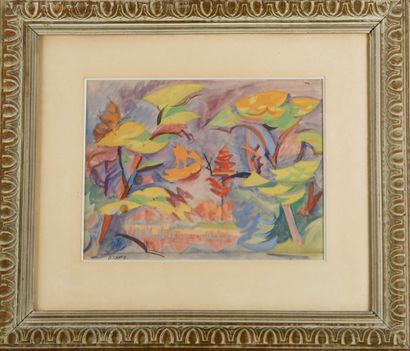 André LHOTE (1885-1962)
Landscape with river...