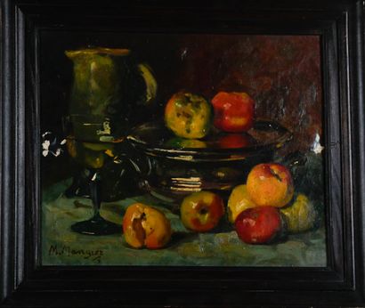 Marius MANGIER (1867-1952)
Apples
Oil on...