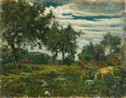 Louis CARRAND (1821-1899)
Night landscape...