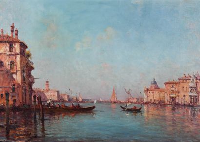 Alfredo CALDINI (19th century) 
Venice, 1907
Oil...