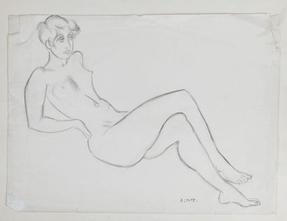 André LHOTE (1885-1962)
Cross-legged Nude
Graphite...