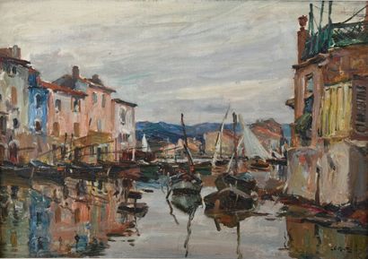 Louis-Agricol MONTAGNÉ (1879-1860) 
Les Martigues...