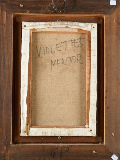 Blasco MENTOR (1919-2003)
Violets
Oil on...