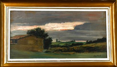 Jean CHOREL (1875-1946)
Countryside at sunset...