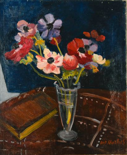 Antoine CHARTRES (1903-1968)
Bouquet of anemones...