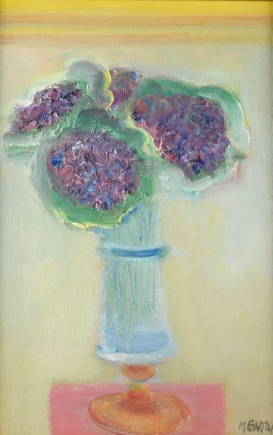 Blasco MENTOR (1919-2003)
Violets
Oil on...