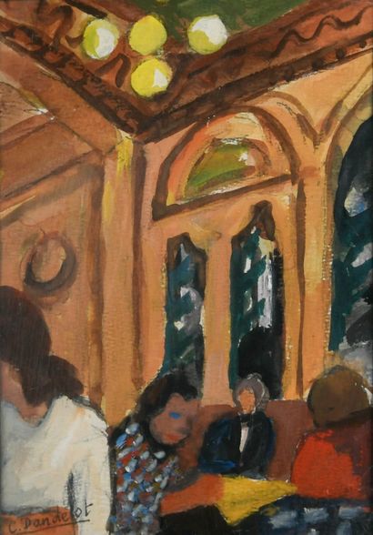 Camille DANDELOT (1914-1993)
Lyon, the Café...