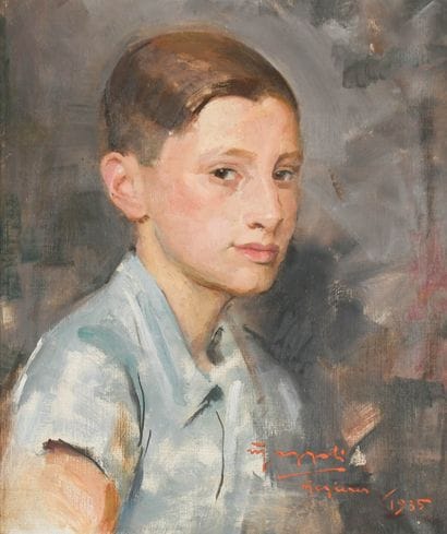 Gino MAZZOLI (1900-1974)
Portrait of a young...