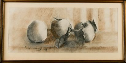Pierre PELLOUX (1903-1975)
Three Apples,...