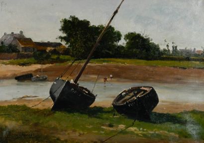 Louis TIMMERMANS (1846-1910)
Fishing Boats...
