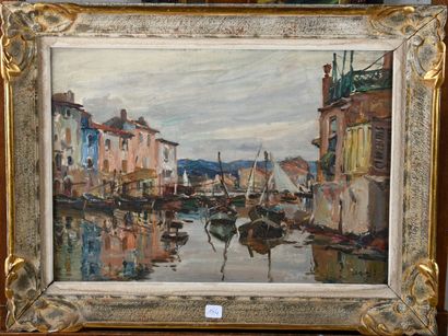 Louis-Agricol MONTAGNÉ (1879-1860) 
Les Martigues...