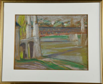 Adrien BAS (1884-1925)
Footbridge at Île...