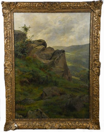 Maurice LELOIR (1853-1940)
Rocks in a hilly...