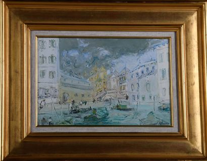 Jean FUSARO (b. 1925)
Canal in Venice, 1984
Oil...